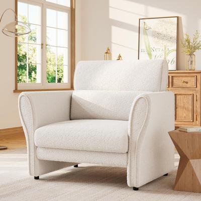 Garvee "Couches for Living Room, 57"" Loveseat Sofa, Modern Boucle Small Couch"