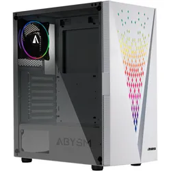 Abysm Gaming Danube Kolpa White (ATX, ITX, mATX), PC Gehäuse, Weiss