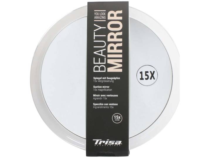 Trisa Spiegel mit Saugnäpfen, transparent