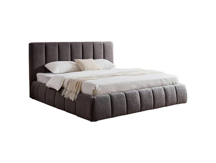Boxxx Polsterbett, Grau, Kunststoff, Pappel, massiv, 140x200 cm, Stoffauswahl, in verschiedenen Größen erhältlich, Schlafzimmer, Betten, Polsterbetten