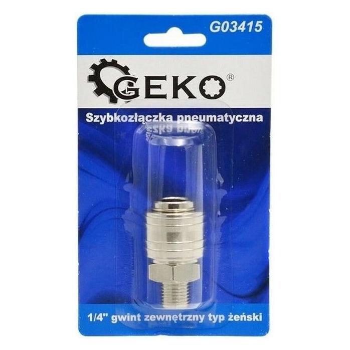 GEKO Pneumatik-Schnellkupplung Aussengewinde 1/4 IG (G03415)