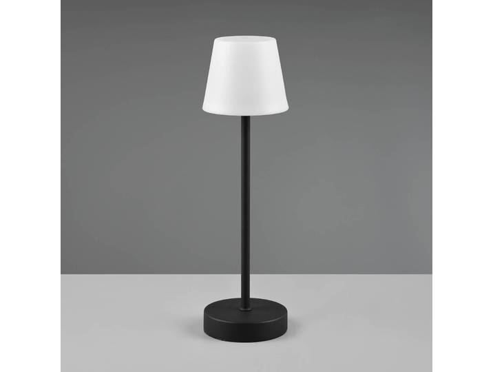Reality Leuchten LED-Tischleuchte Martinez, Dimmer und CCT, schwarz dimmbar, schwarz, Kunststoff