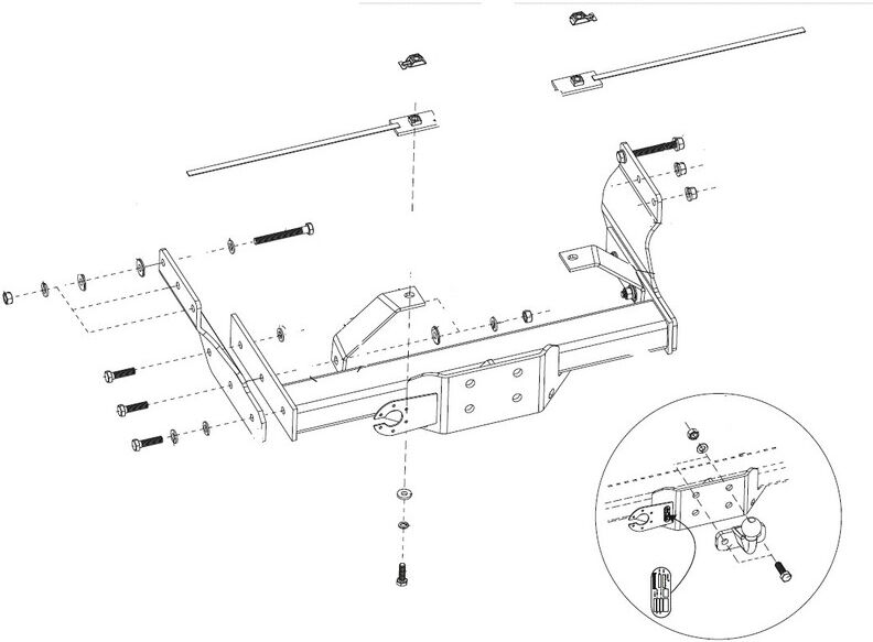 Attelage Ford Transit / Tourneo avec ou sans marchepied (04/00-) Standard