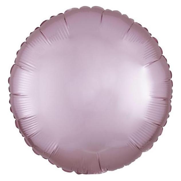 Amscan Folienballon Rund Pastel Rosa Seidenglanz (5x) (9914119)