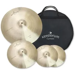 keepdrum Traditional Becken-Set 14/16/20/Bag (22", Becken), Becken