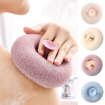 Perfect Picks Market Soft Mesh Shower Loofah Sponge Ball For Gentle Body Exfoliation pink