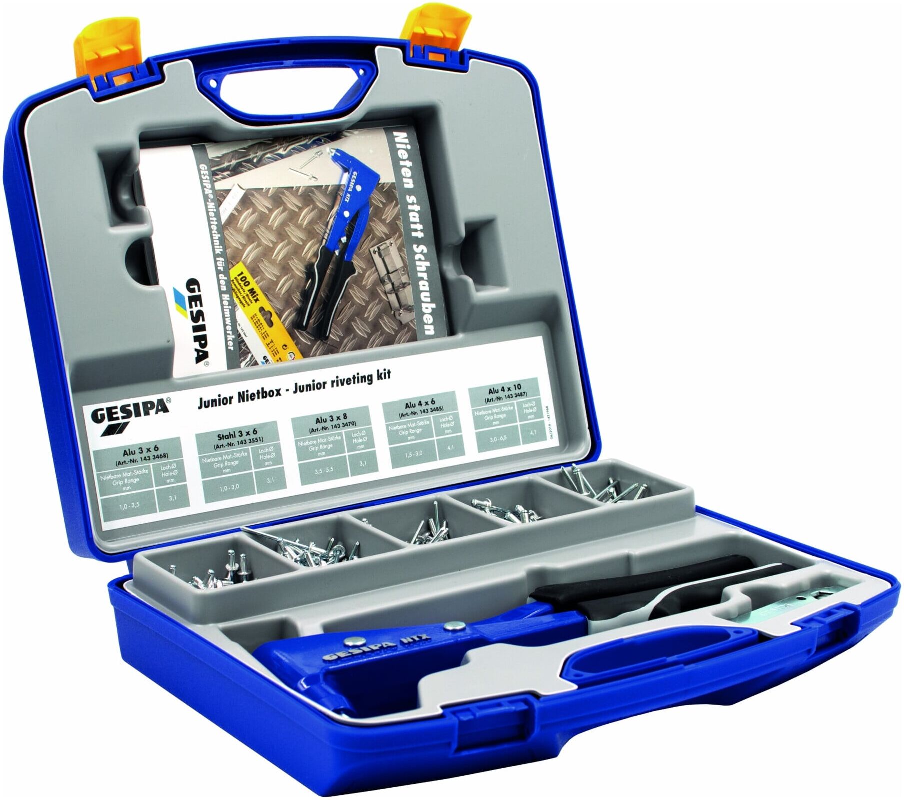 Gesipa Junior Nietbox mit Standard-Blindnieten (1435459)