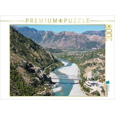 CALVENDO Puzzle Der Fluß Vjosa Albanien | 2000 Teile Lege-Größe 90x67cm Foto-Puzzle für glückliche Stunden