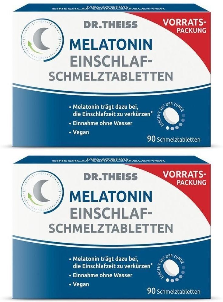 Dr. Theiss Dr.theiss Melatonin Einschlaf-Schmelztabletten 2x 2x90 St Schmelztabletten
