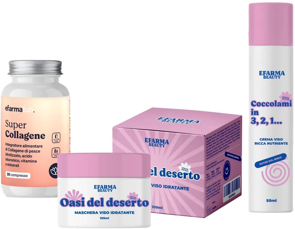 eFarma Beauty Kit Rituale di Giovinezza - Trattamento Viso Idratante Antietà