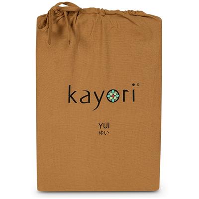 Spannbettlaken KAYORI "Nagano", gelb (ocker), B:180cm L:200cm, Flanell, Obermaterial: 100% Baumwolle, Bettlaken, Spannbettlaken, 100% Baumwolle-Flanell