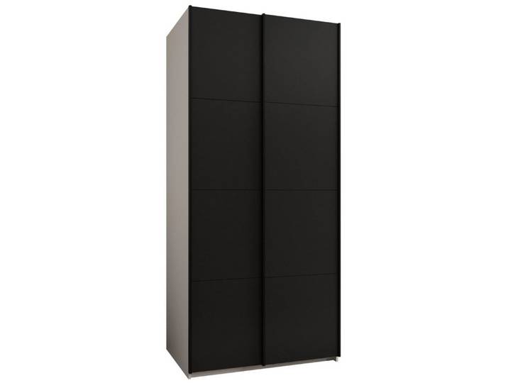 ABIKS MÖBEL Schwebetürenschrank LUX 1 hoher Schlafzimmerschrank - mit Kleiderstange, Regalen