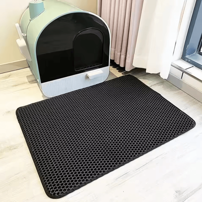 Inspire Curations CleanStep Double Layer Waterproof Cat Litter Mat black 30x45cm