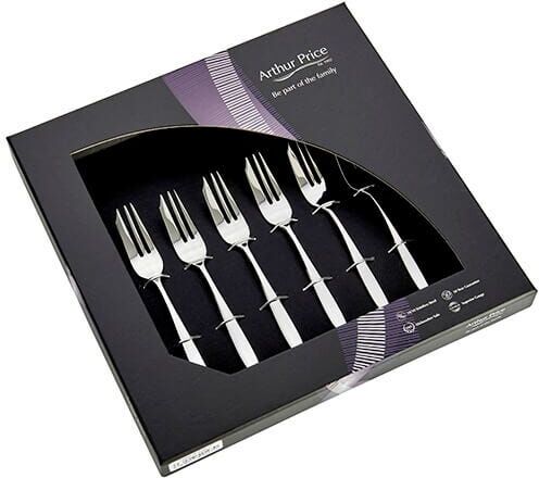 Arthur Price Classic Willow Set of 6 Pastry Forks