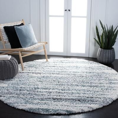 SAFAVIEH Fontana Shag Ambrosia Modern Abstract 2-inch Thick Rug