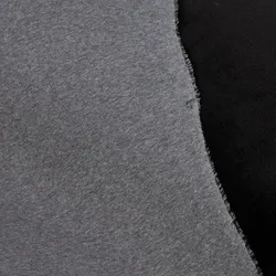 Alpenfleece "Bicolor", grau-melange/schwarz