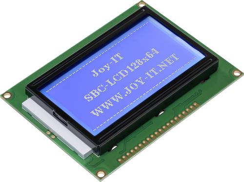 Joy-it LCD-Display Weiß Blau 128 x 64 Pixel (B x H x T) 93 x 70 x 12mm