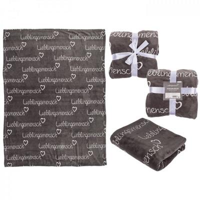 Graue Kuscheldecke, Lieblingsmensch,
