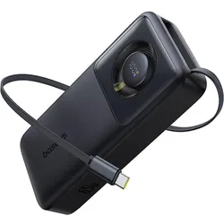 Baseus Powerbank Free2Pull 20000mAh 65W + cable (czarny) (20000 mAh, 65 W, 74 Wh), Powerbank, Schwarz