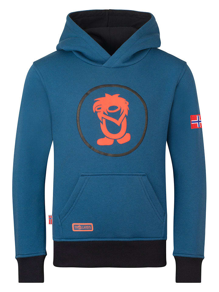 Trollkids Hoodie "Troll" in Blau - 116