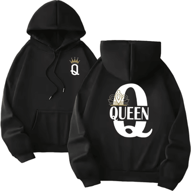Inspire Essentials King Queen Matching Hoodies Casual Pullover Sweatshirts For Couples 8 m