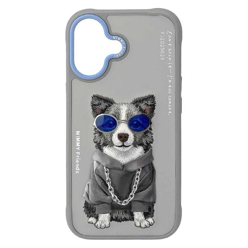 Nimmy Etui Glasses Cool Dog do iPhone 17 szary (Apple iPhone 17) (N-YJ-IP17-028)