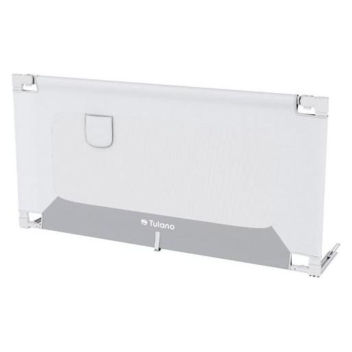 Tulano Sicherheitsgeländer für Bett Abdeckung 44 Weiss-Grau 140 cm (TN-COVER 44 WHITE-GREY)