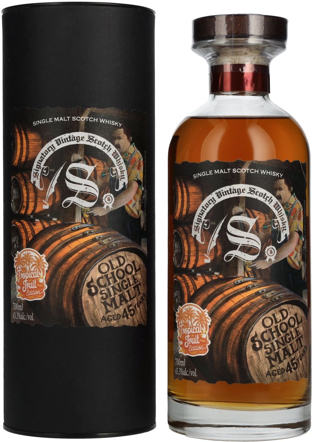 Signatory Vintage 45 Years Old OLD SCHOOL Tropical Fruit Edition 43,3% Vol. 0,7l in Geschenkbox