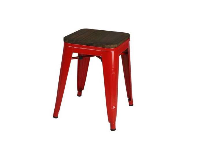 Urban Living - Tabouret vintage Liv H46 cm - Rouge