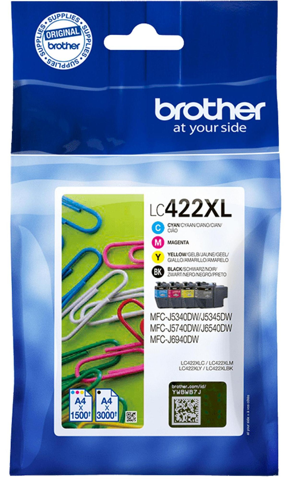 Brother Inktpatroon LC422XLVAL
