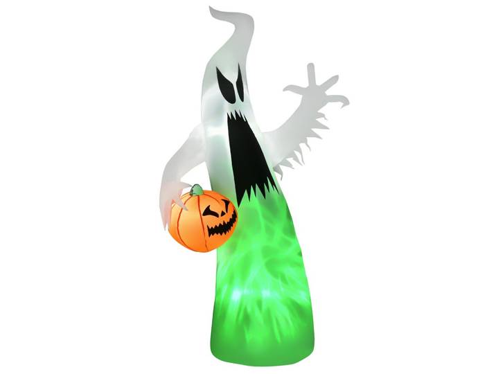 HALLOWEEN Selbst aufblasendes Spuk Gespenst Halloween Dekoration LED beleuchtet