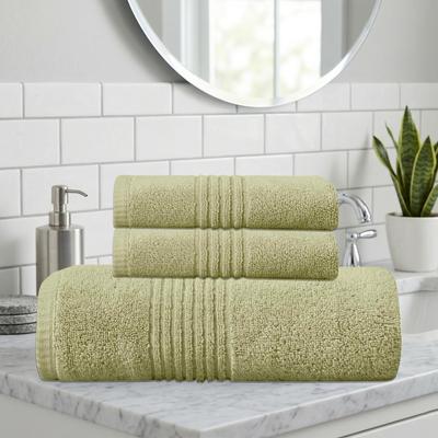 Home Weavers Inc Home Weavers Hazel 500GSM 100% Cotton Zero Twist Super Absorbent Bath Towel Combo
