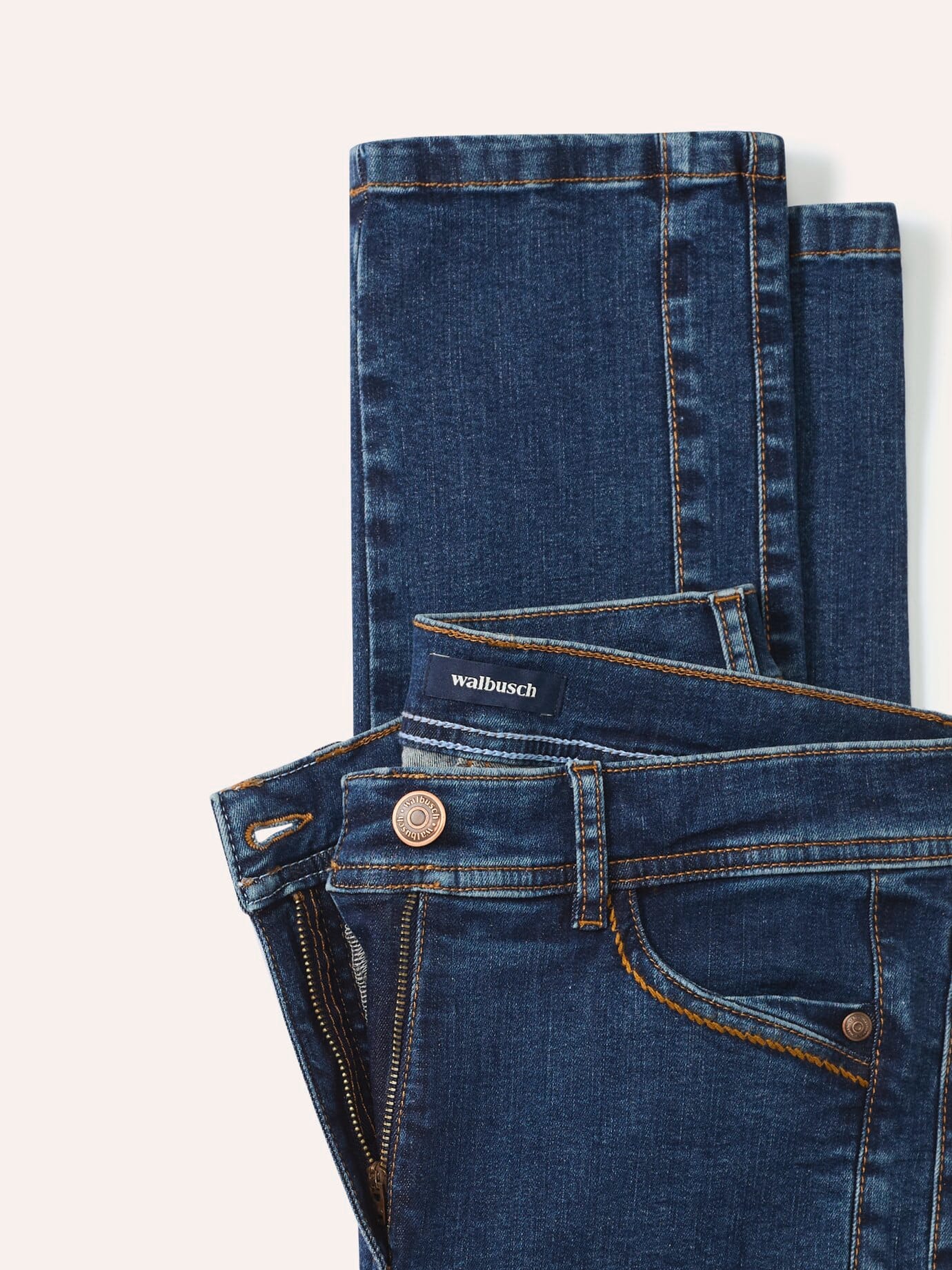 Walbusch Passform-Jeans Slim Fit, Slim Fit#normale Größen#Kurzgrößen#Langgrößen, Farbe Blau, 76, in zwei Passformen hoher Baumwollanteil Damen