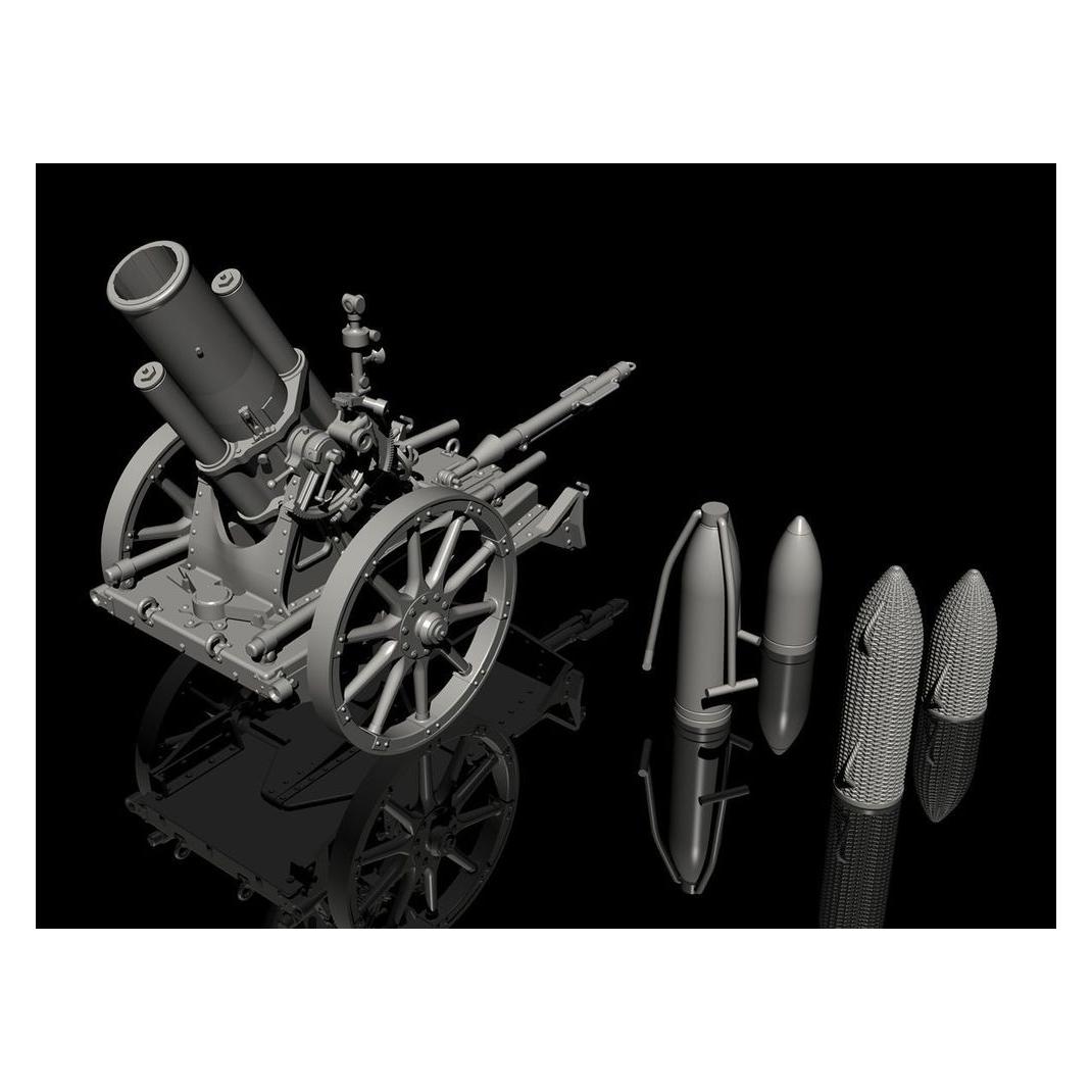CMK German WWI 25cm schwerer Minenwerfer/ Heavy Mortar-All Resin kit (129-RA058)
