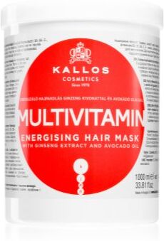 Kallos KJMN Professional Multivitamin máscara energizante para cabelo 1000 ml. KJMN Professional Multivitamin
