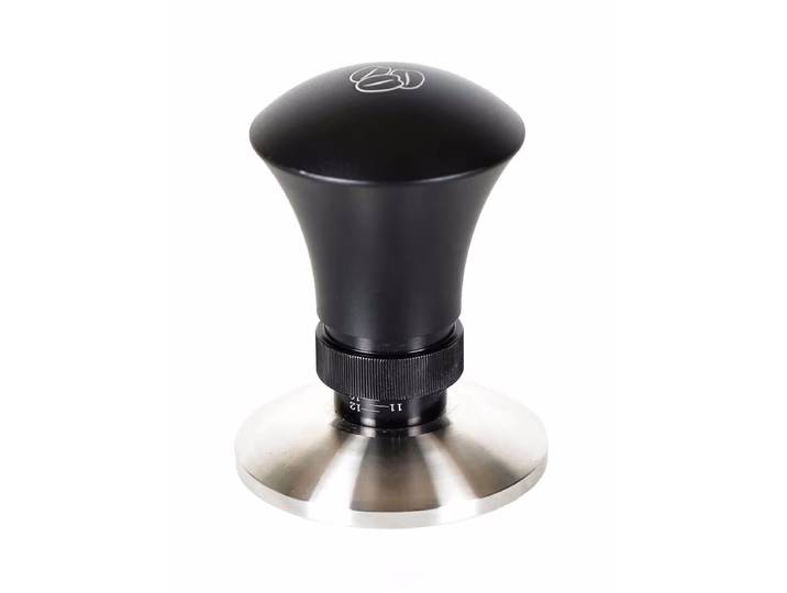 3 Beans Druck Tamper Höhenverstellbar – Siebträgermaschine Zubehör – schwarz