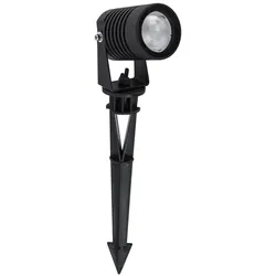 Nova Luce, Gartenbeleuchtung, STAKE LED Spiessleuchte Schwarz 5W IP65 Warmweiss 5x9x33cm 9271432 (400 lm, IP65)