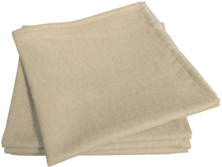 Stoffserviette ADAM Uni Light Collection Gr. 1, beige, B:30cm L:30cm, Obermaterial: 73% Leinen, 27% Baumwolle, Servietten, Stoffserviette