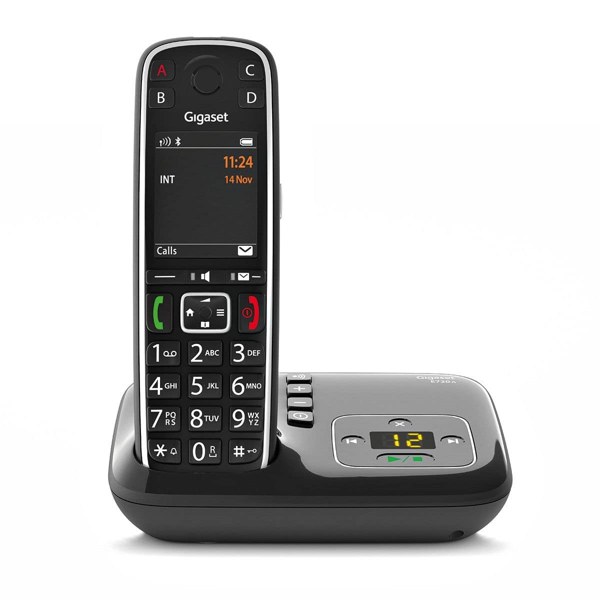 Gigaset E720A Analoges/DECT-Telefon (Schwarz) S30852-H2923-B1