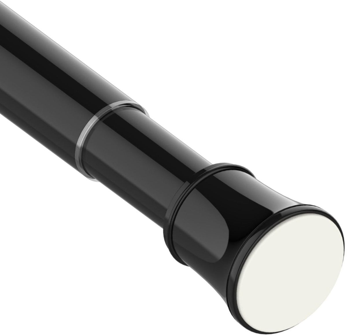 Allecto Verstelbare Douchegordijnroede - Zwart - 50-70 cm