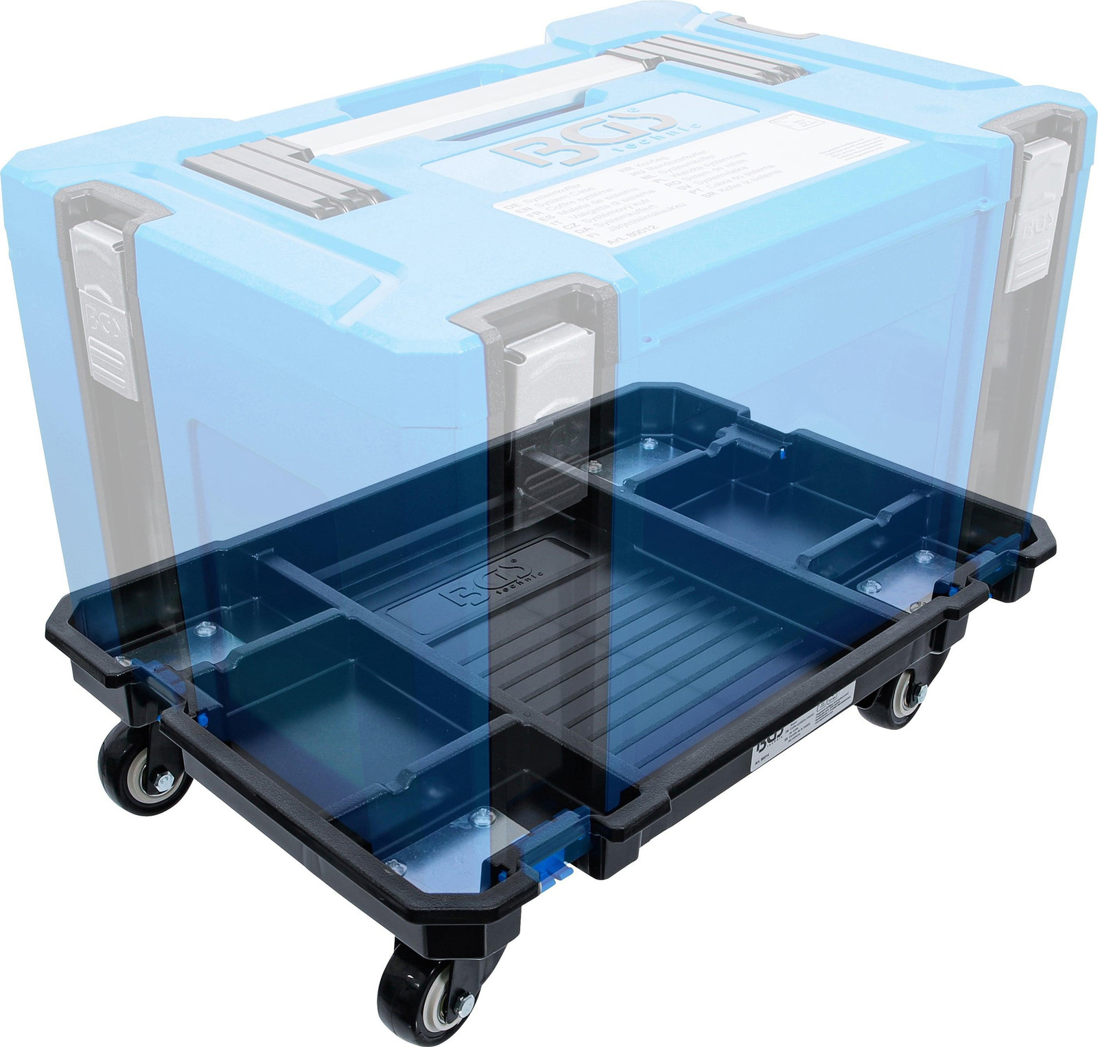 BGS Technik Systeemkoffer-rolplaat voor systeemplanken, 150 kg