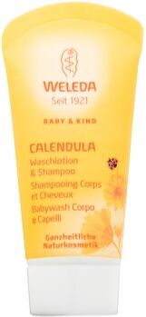 Weleda Baby and Child champô e gel de banho para crianças calêndula 20 ml. Baby and Child