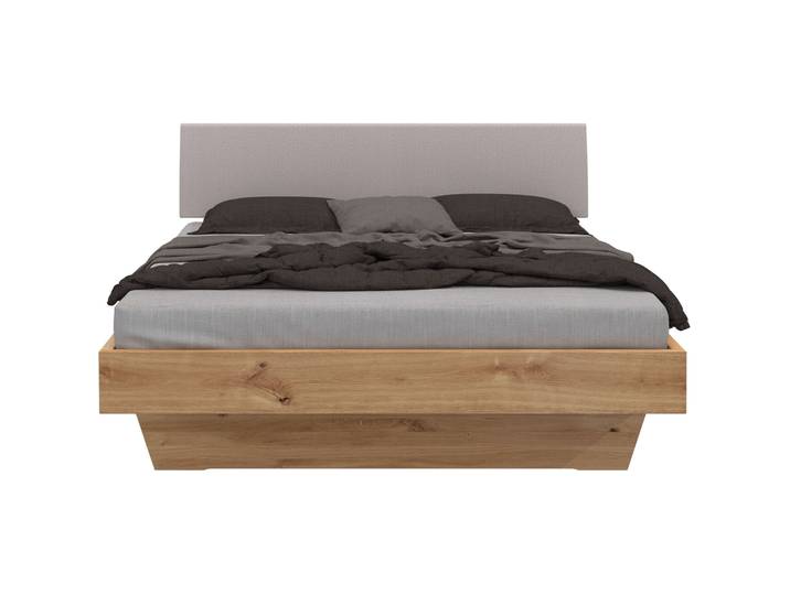 Bett Reto Natur Wildeiche Massivholz 160 x 200 cm - Bett