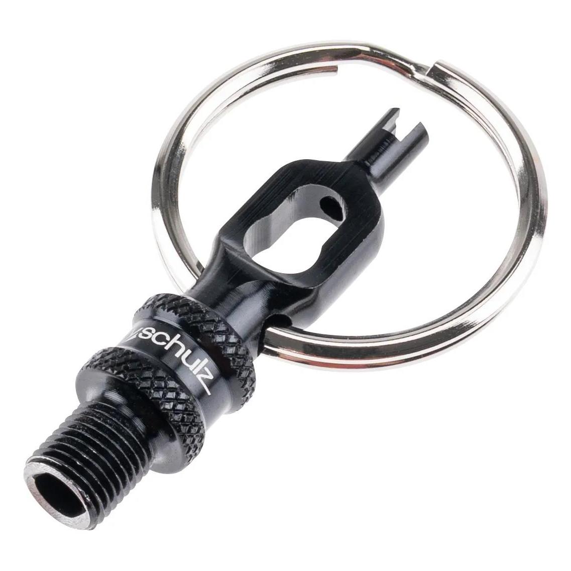 By.schulz Ventiladapter V.5 Mini-Tool Alu eloxiert BLACK 1 Stück (Ventiladapter Set) (12667)
