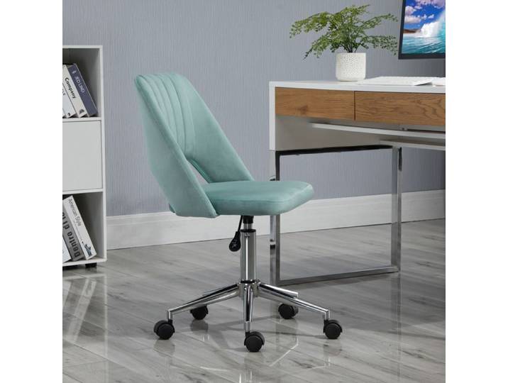 Chaise de bureau chaise de bureau à domicile réglable en hauteur sans accoudoirs chaise de bureau pivotante avec aspect velours