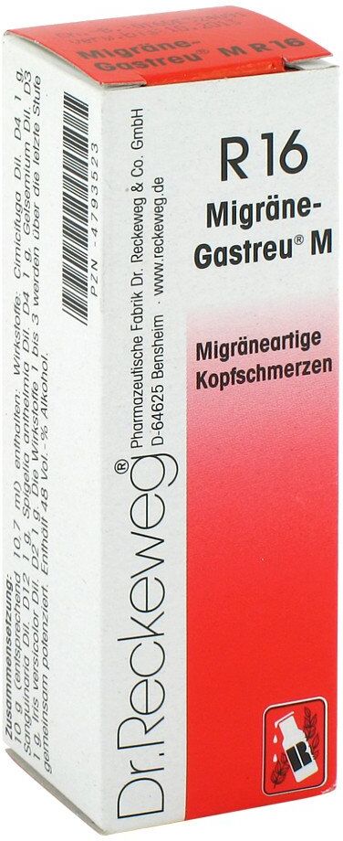 Migräne Gastreu M R 16 Tropfen 22ml