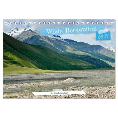 Wilde Bergwelten in Aserbaidschan (Tischkalender 2027 DIN A5 quer), CALVENDO Monatskalender
