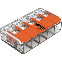WAGO Compact-Verbindungsklemme 5-Leiter bis 6qmm 221-615