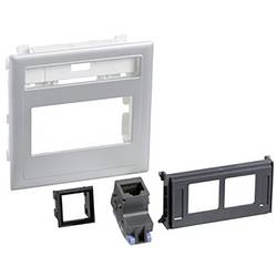 Anschlußsatz flach 2XActassi 250 cat6 UTP Aluminiumeffect Typ:CYB-DP Montagesatz 5974207 Schneider Electric Inhalt: 1 St.