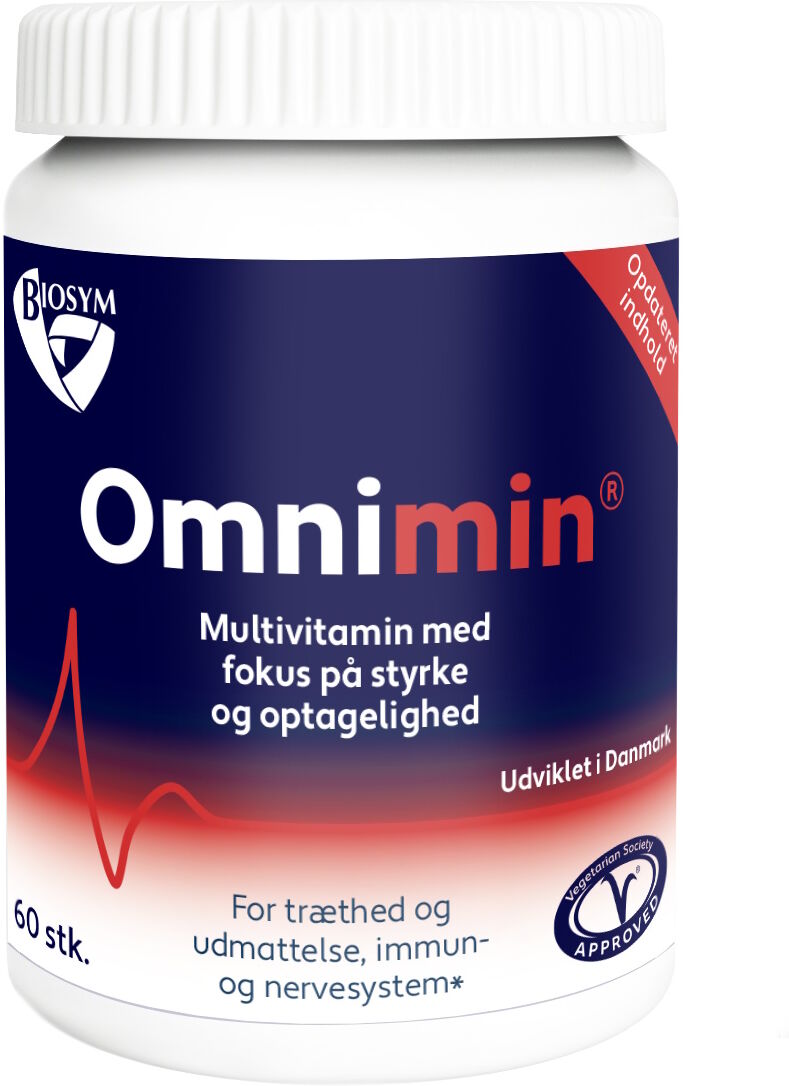 Biosym Omnimin Multivitamin Kosttilskud 60 stk
